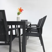 Queensville 9pc Deluxe Dining Setting - Gunmetal